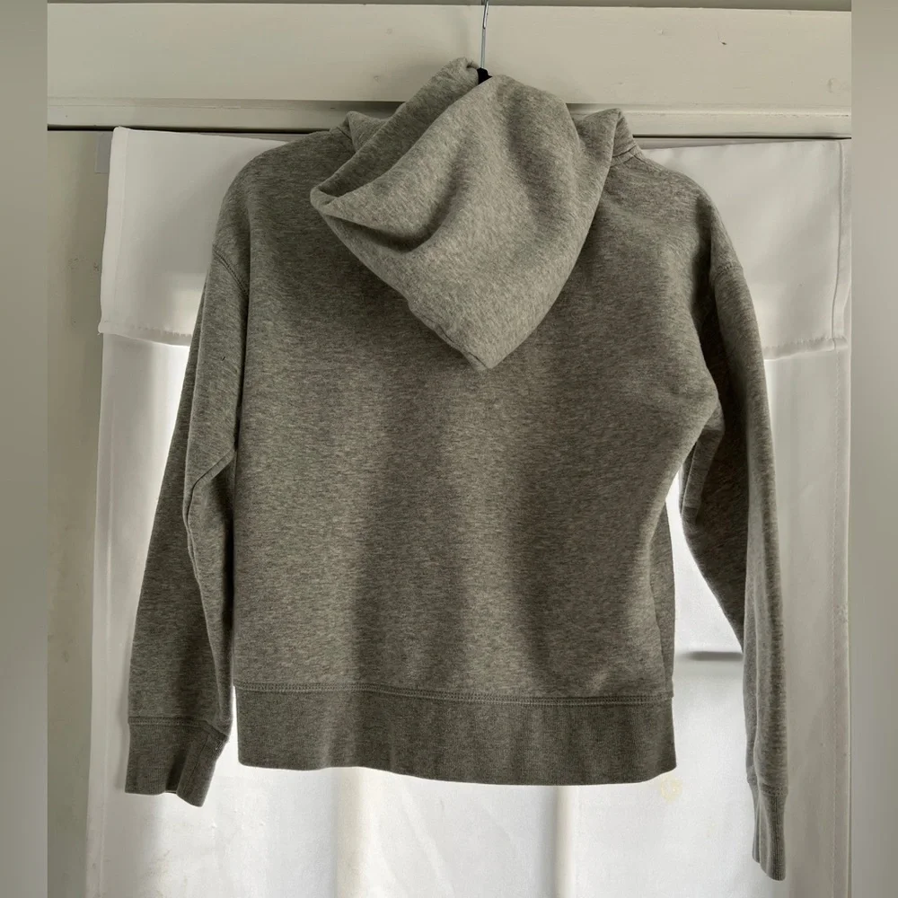 Kids Unisex Gap Logo Pullover Hoodie, Heather Gray, Size 12 XL